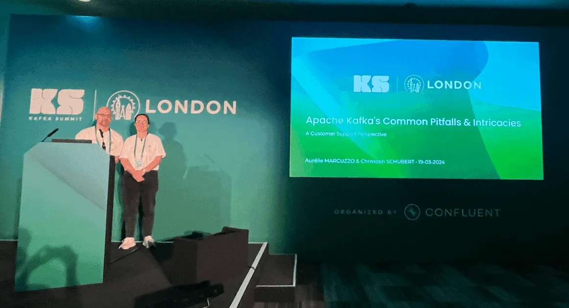 Slide listing the most common Kafka mistakes: poison pills, retention.ms misconfig, producer config issues, upgrade strategies and naming conventions