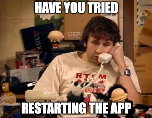 Have you tried restarting the app?
