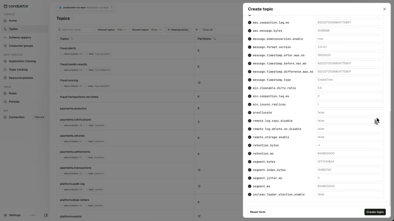 Discover and Create Kafka Topics with Built-In Guardrails
