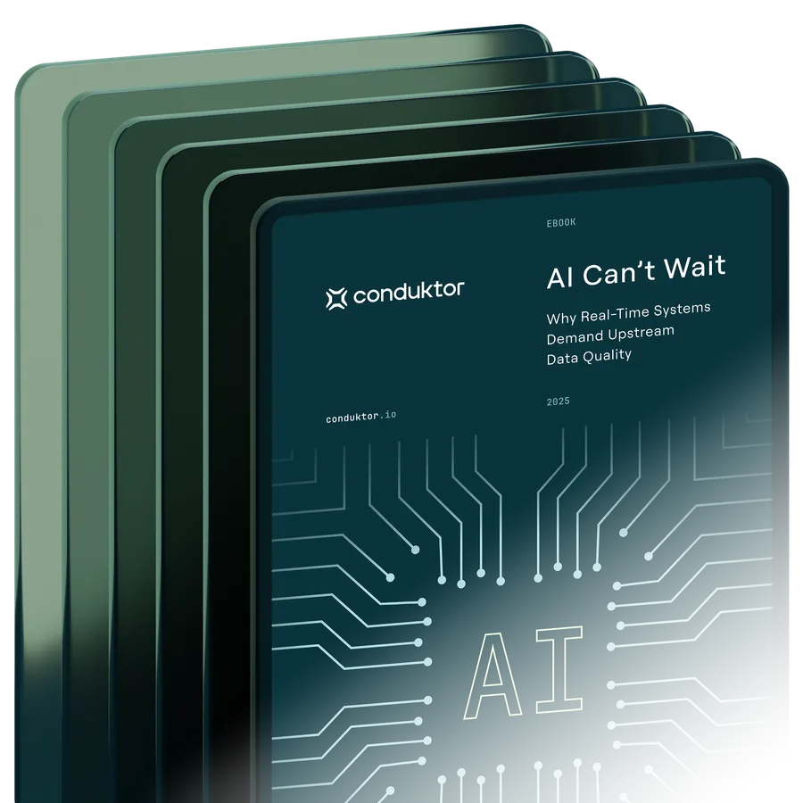 AI Can't Wait: Why Real-Time Systems Demand Upstream Data Quality