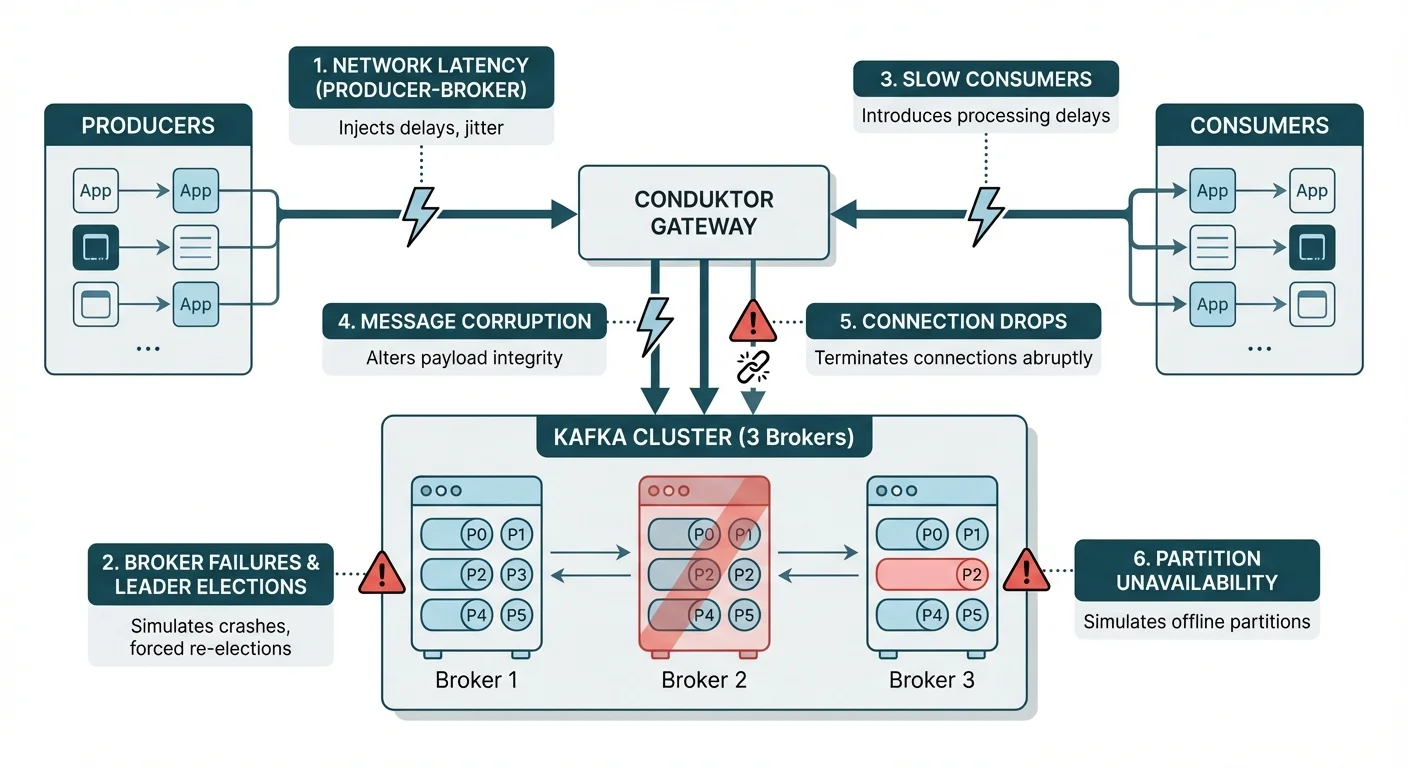 Kafka Failure Points for Chaos Testing